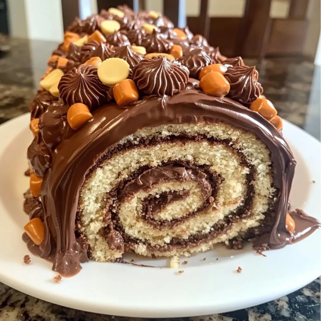 Chocolate Peanut Butter Roll