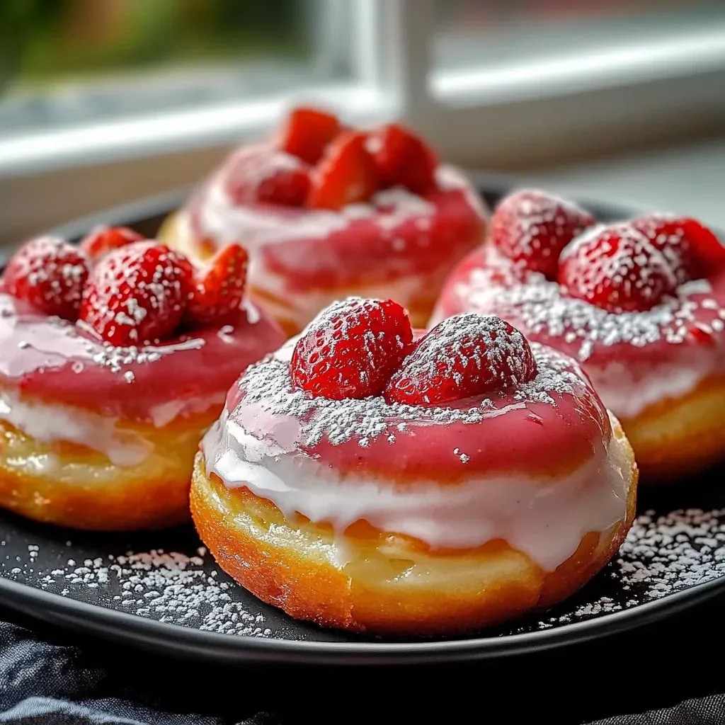 Strawberry Cheesecake Donuts Recipe