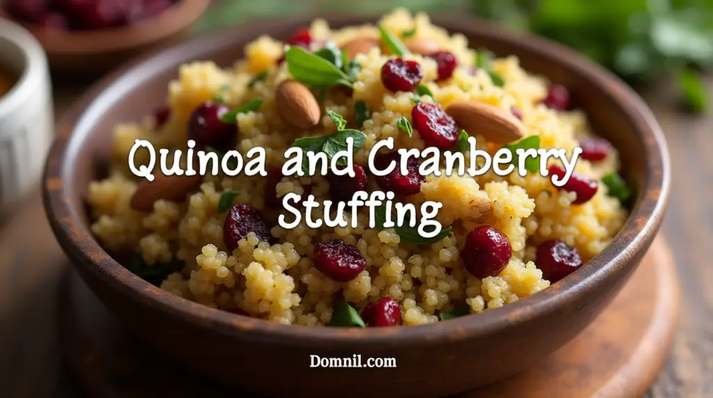 Quinoa and Cranberry Stuffing