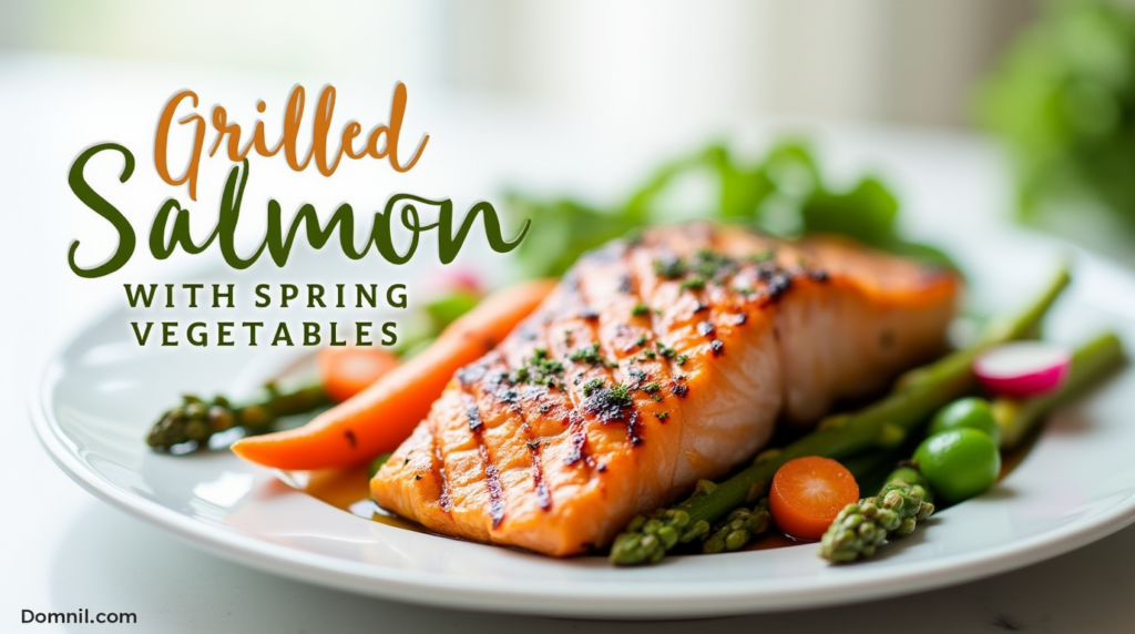 Grilled Salmon with Spring Vegetables