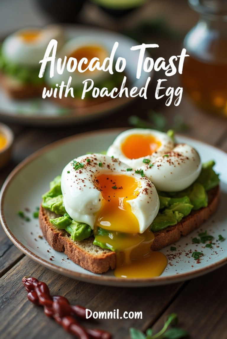 avocado toast with poached egg