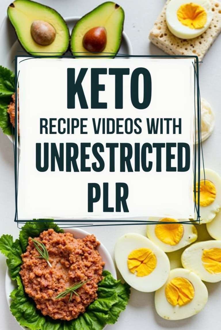 Keto Recipe Videos with Unrestricted PLR