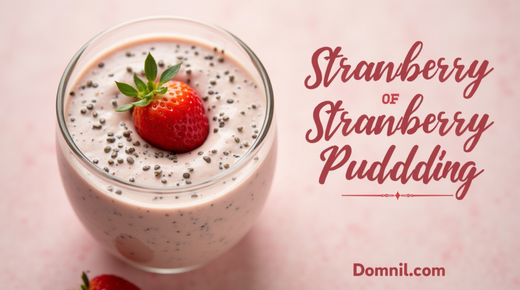 strawberry chia pudding 