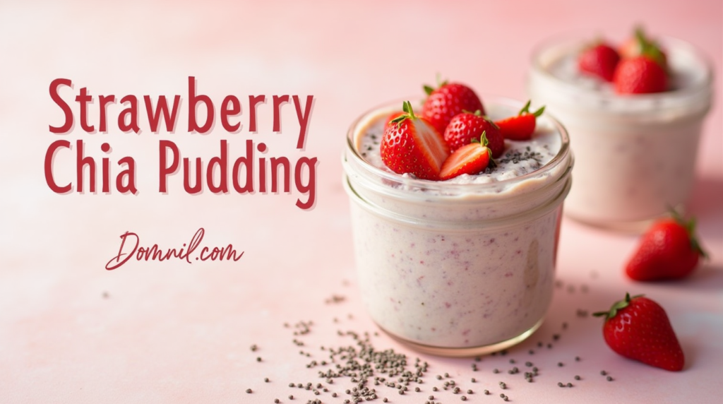 strawberry chia pudding 