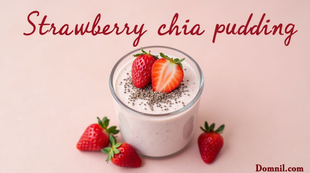strawberry chia pudding 